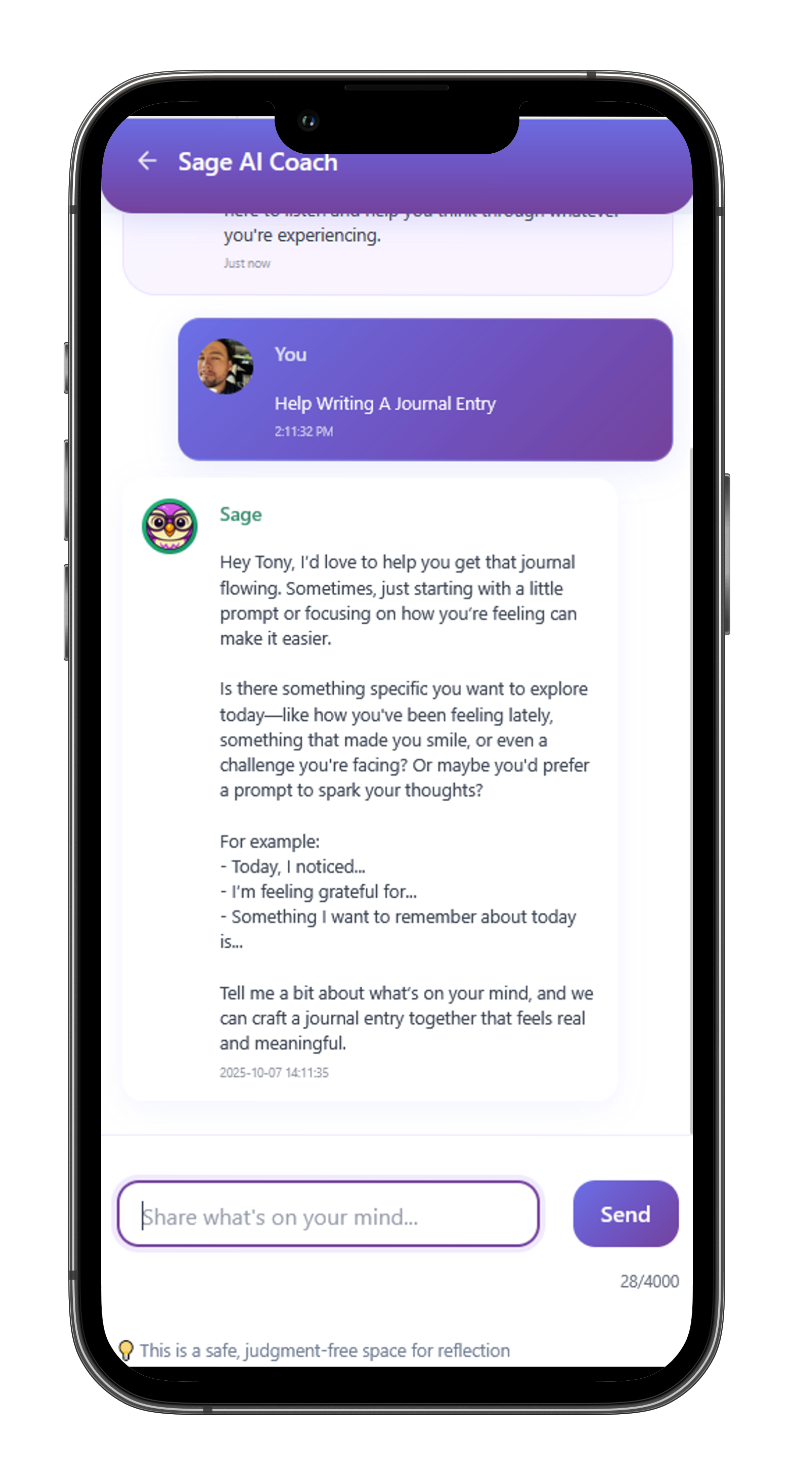 AI Powered Journaling
