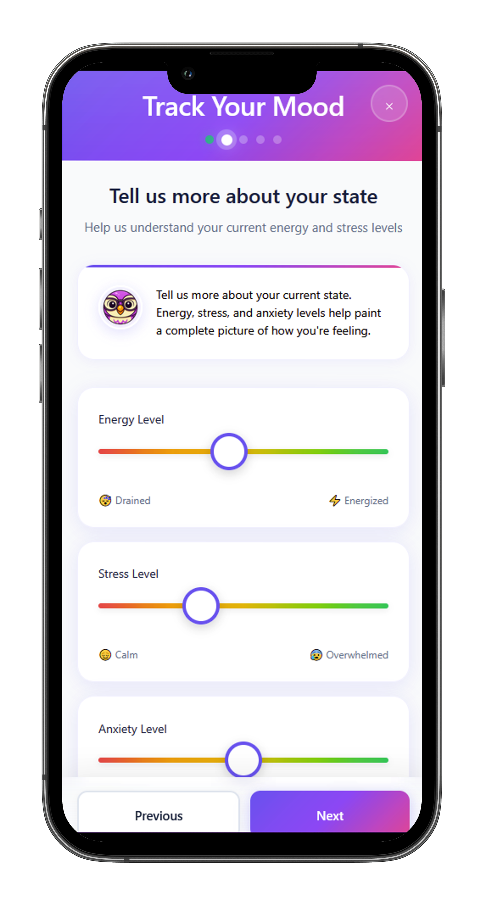 Mood Tracking Calendar